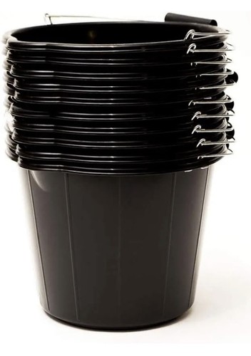 10x black bucket gallon - 3,