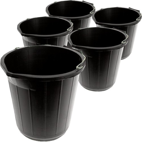 Black bucket gallon 14l - black,