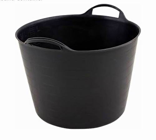 Black plastic flexible - black, 42l
