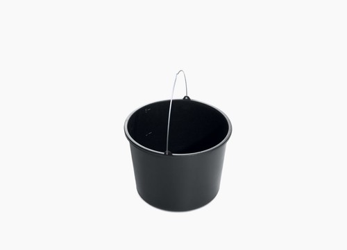 Plastic bucket black heavy - bucket,