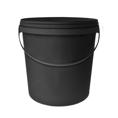 Black buckets lids various - buckets, &