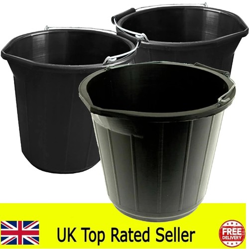 Black buckets gallon 14l - black,