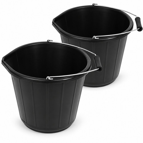 Black plastic bucket - 2,