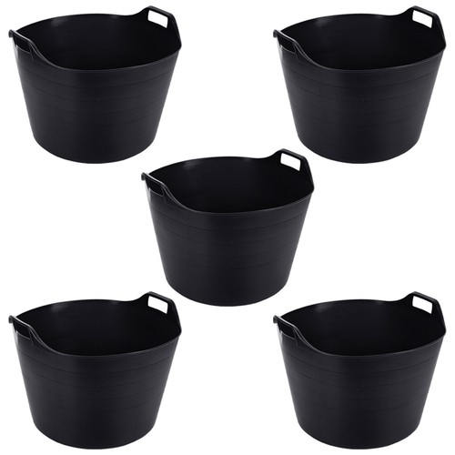 Black flexi tubs - tubs, (3/5