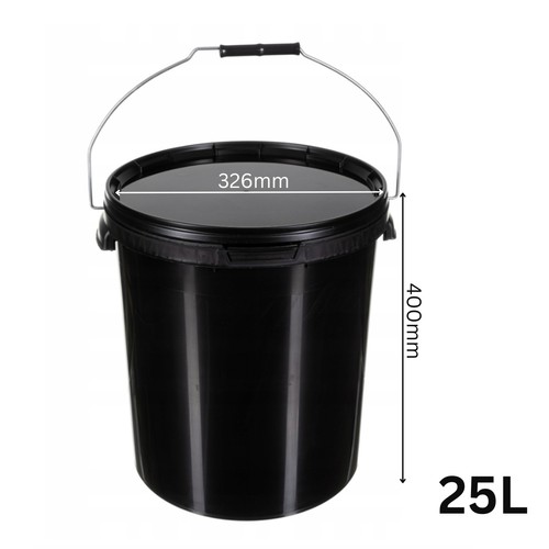 Plastic buckets tubs black - tubs,
