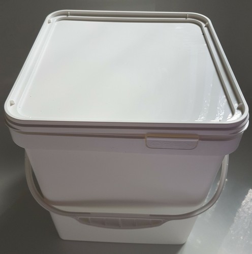 Ltr litre white square - l,