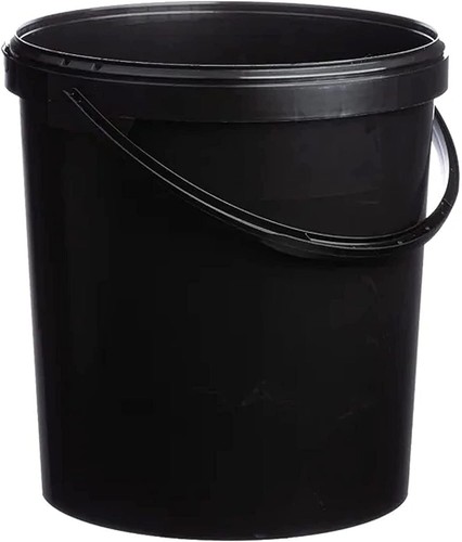 Hard wearing black plastic - black,