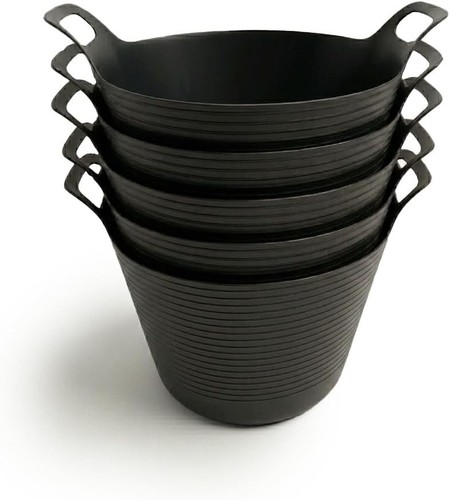 Black 42l large flexi tub - 42l,