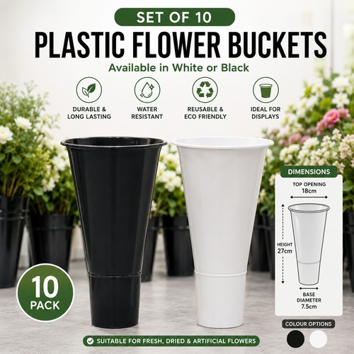 Round 27cm plastic - plastic, flower